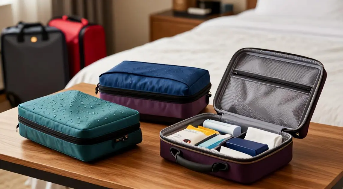 Top 5 Necessaires de Viagem 2026: Samsonite, Impermeáveis e Compactas com Alça Lateral para Organização