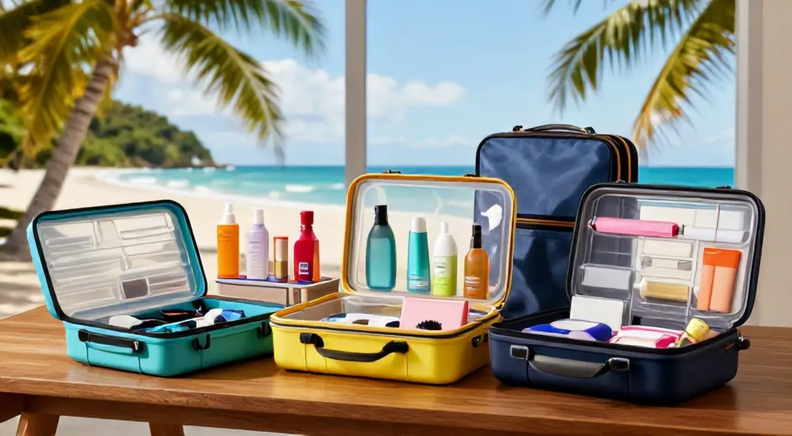 Top 5 Necessaires Espaçosas para Viagem 2026: Amazon, Portátil, Transparente e Kits de 11 a 17 Peças