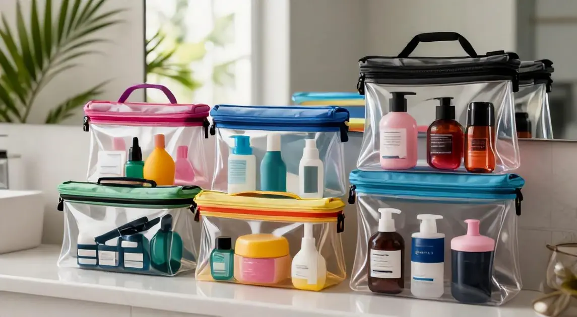 Top 5 Necessaires Baratas Impermeáveis 2026: Kit Varios Tamanhos, Unissex, Transparente e Organizadoras