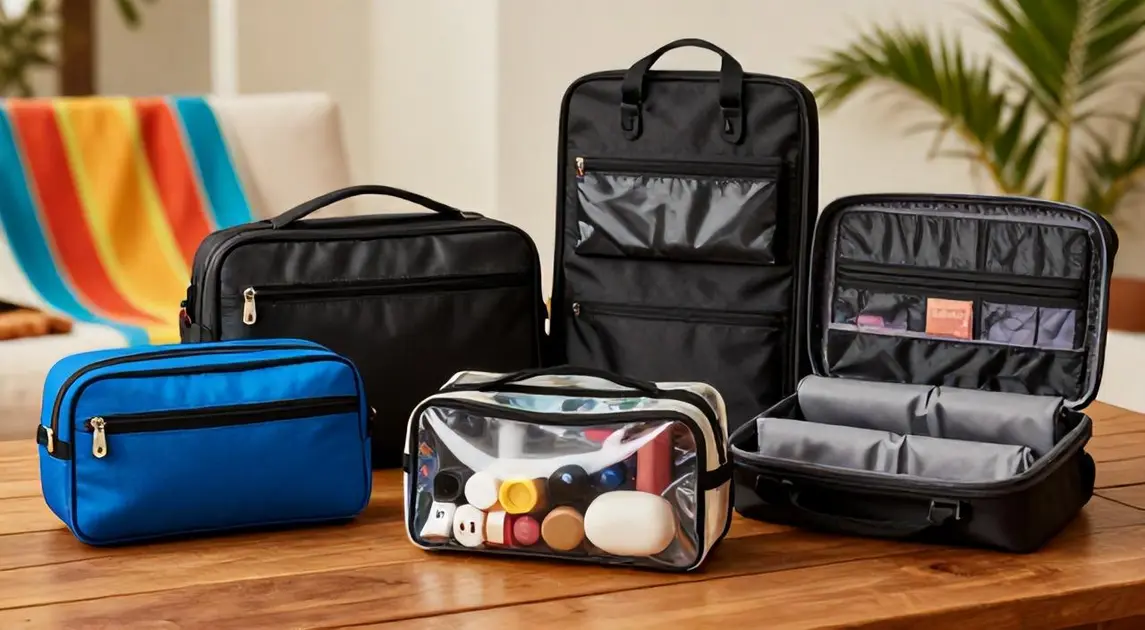 Top 5 Necessaires Baratas até 50 Reais em 2026: Kit Viagem, Compacta, Masculina Nylon, Organizadora Gancho e Transparente