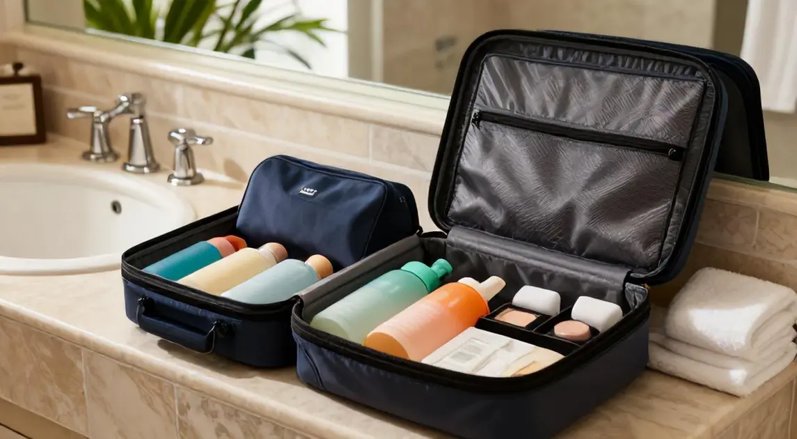 Top 5 Necessaires de Viagem 2026: Garanta organização com Kit Frascos, Kit Silicone, Organizador e mais!
