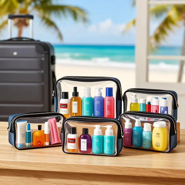 Top 5 Necessaires Viagem Transparentes 2026: Feminina, 3 em 1, Kit Frascos e Mais para Sua Mala