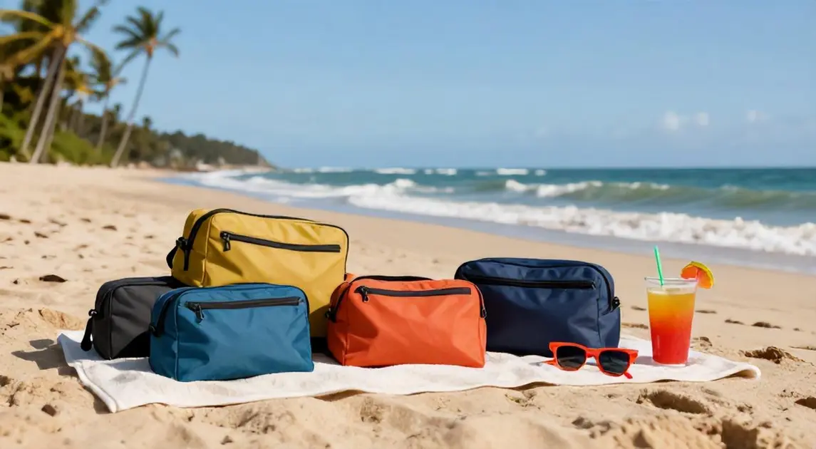 Top 5 Necessaires de 2026: Ricca, Samsonite e mais — os melhores modelos com zíper para praia e piscina!