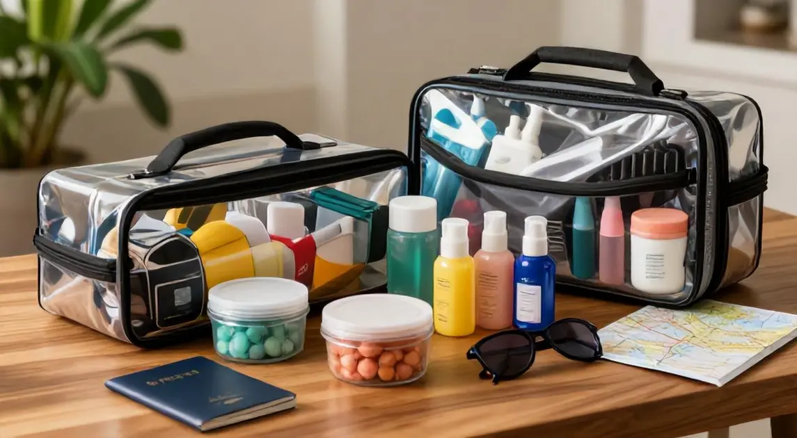Top 5 Bolsas e Kits Necessaire Viagem Transparentes 2026: Avaliação dos Melhores de Kit Frascos, Washbag e Mais