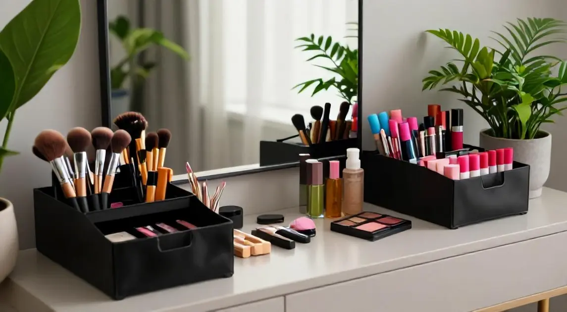 Top 5 Necessaires e Organizadores para Pincéis de Maquiagem com Divisórias Internas em 2026 (Amazon, Profissional & Compactos)