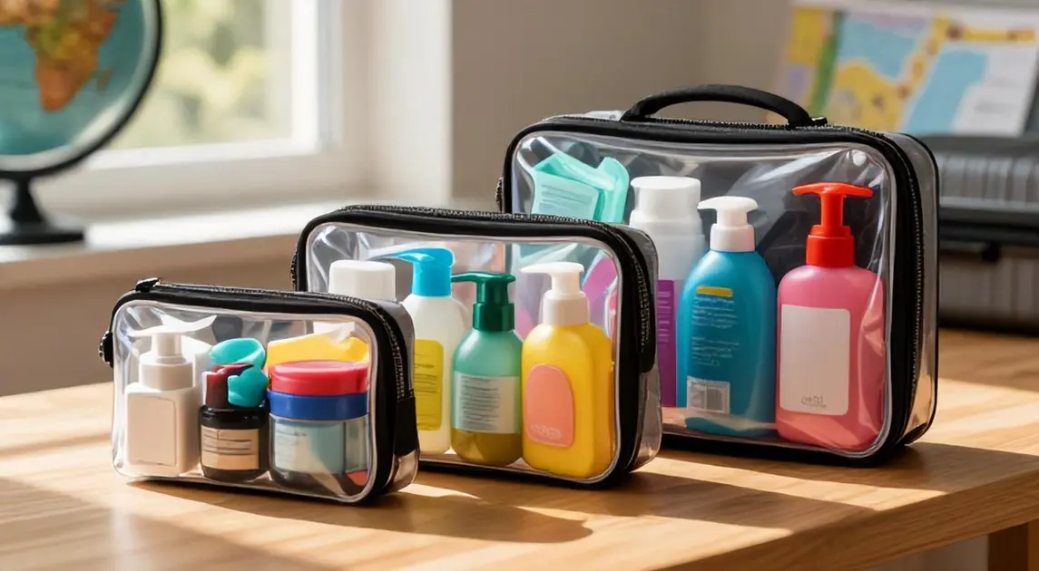 Top 5 Necessaires de Viagem Transparente (Tamanho P, M, G) para 2026: Kit Viagem 11 Itens, Kit 11 Peças e Mais