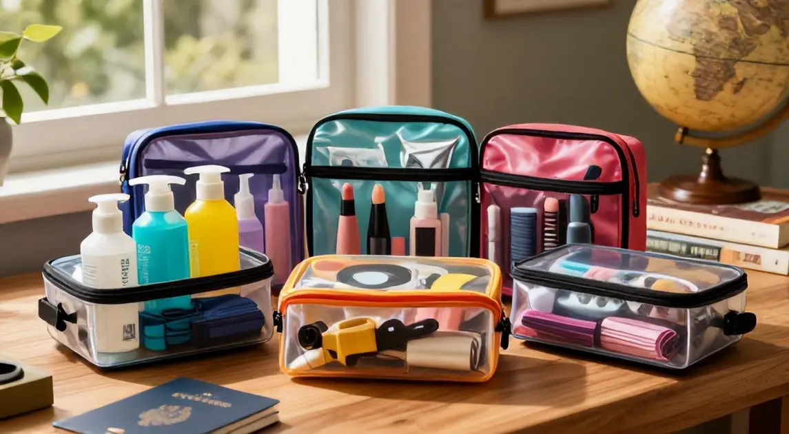 Top 5 Necessaires Transparentes para Viagem Internacional 2026: Melhores Kits da Amazon com até 17 peças