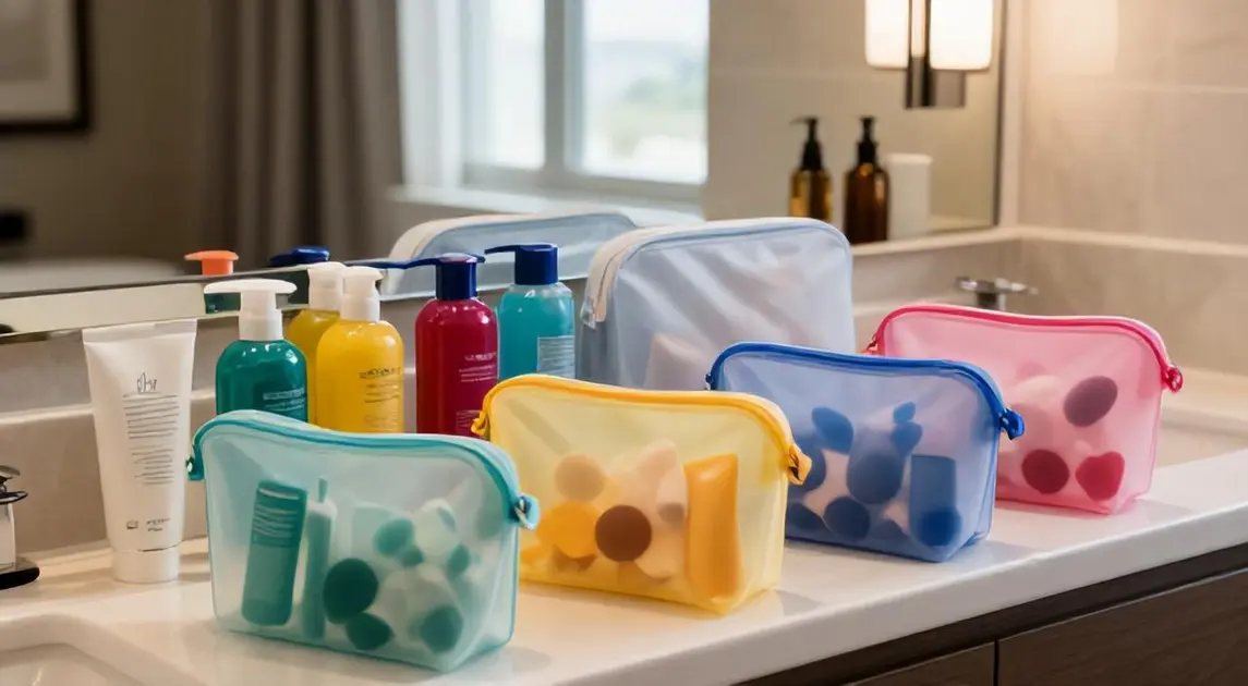 Top 5 Necessaires de Viagem Transparentes para Banheiro de Hotel em 2026: Silicone, PVC e Mais – Marcas Selecionadas